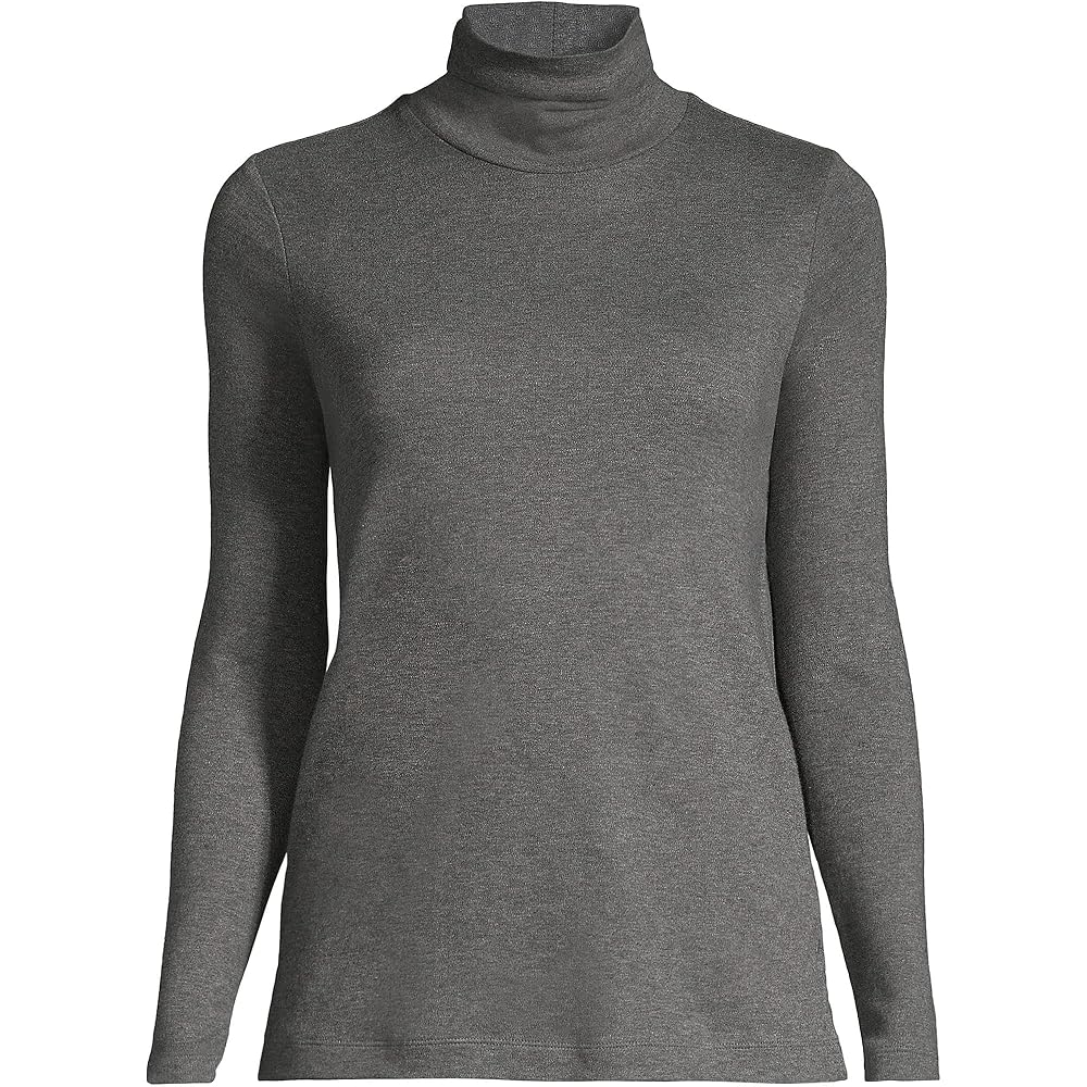売れ筋商品|||ランズエンド カットソー トップス レディース Plus Size Supima Cotton Fitted Long Sleeve Turtleneck Black 91X2Jd2CkAL._AC_UY1000_.jpg